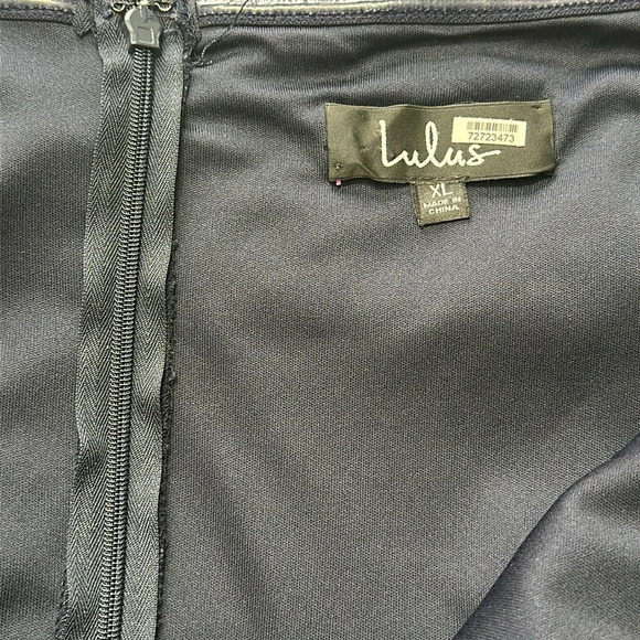 Lulus Song of Love Navy Blue Off The Shoulder Maxi Dress Womens Size X Large - Picture 9 of 14